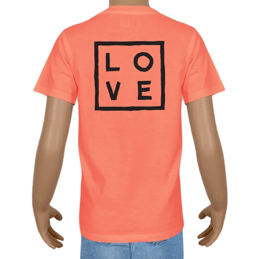 Kid's T-shirt – Cotton – Plain – Coral fusion