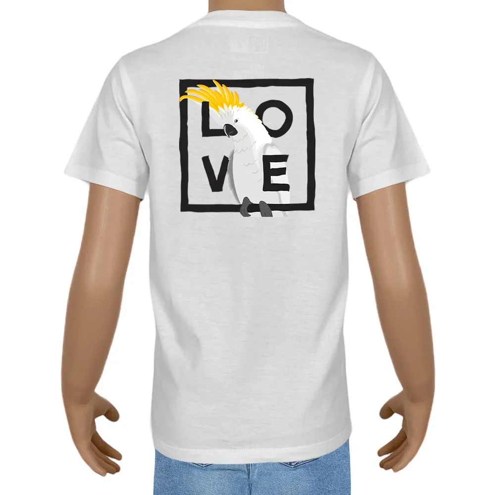 Kid’s T-shirt – Cotton – Plain – White - Birds